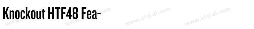 Knockout HTF48 Fea字体转换
